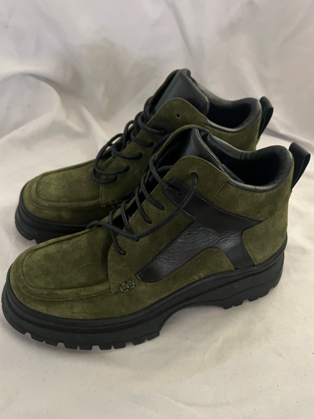 STAUD ROCKY LEATHER / SUEDE LACE UP BOOTS EU 39/ US 9 $475 - Picture 6 of 10